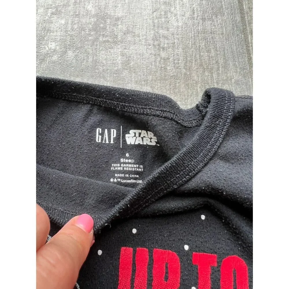 Gap Kids Boys x Star Wars 2 Piece Set Pajamas Pjs UP TO SNOW GOOD Sleep Fleece 6